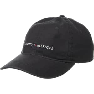 Tommy Hilfiger Men's Cotton Logo Adjustable Baseball Cap: $11