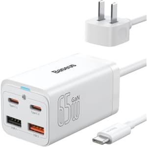 Baseus 65W 4-Port USB-C Charger: $30