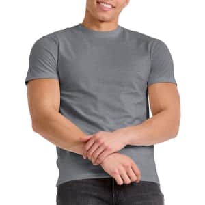 Hanes Men's Lightweight Tri-Blend Crewneck T-Shirt: $4