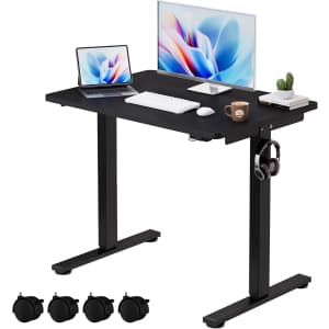 Small Electric Height-Adjustable Standing Desk: $94.99