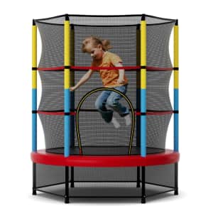 Gymax 55" Toddlers' & Kids' Trampoline: $85.99