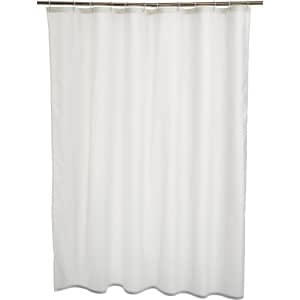 Amazon Basics 72" x 72" Bathroom Shower Curtain: $8.48