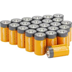 Amazon Basics 24-Pack D Cell Alkaline Batteries: $19 w/ Subscribe & Save Amazon Basics 24-Pack D Cell Alkaline Batteries: $19 w/ Subscribe & Save