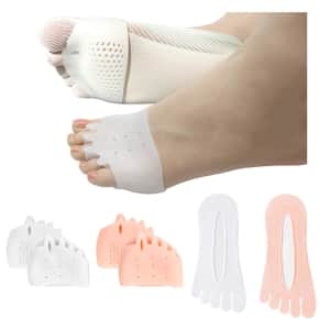 Hyggear Silicone Toe Separators with 2 Pairs of Toe Socks: $6.99