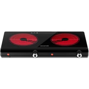 Infrared Double Burner Electric Cooktop: $65