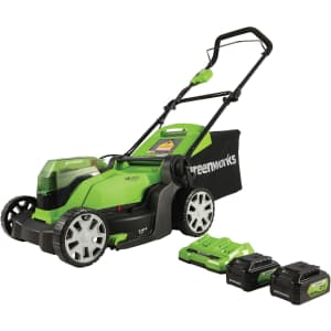 Greenworks 48V (2 x 24V) 17" Cordless Push Lawn Mower w/ Two 4.0Ah Batteries and Charger: $204 Greenworks 48V (2 x 24V) 17" Cordless Push Lawn Mower w/ Two 4.0Ah Batteries and Charger: $204