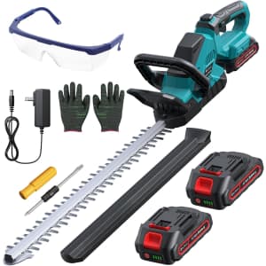 20'' Hedge Trimmer with 2 Batteries and Charger: $80