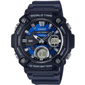 Casio AEQ120W Series Men's Analog Digital Watch: $29