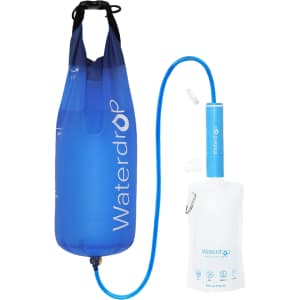 Waterdrop Gravity Water Filter Straw Camping Water Filtration System: $28