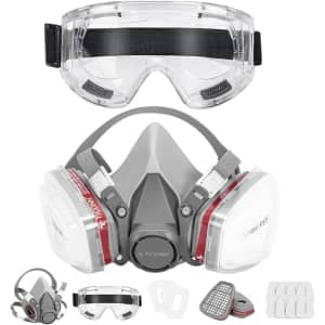 Ticonn Reusable Respirator Mask with Filters: $20.99