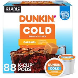 Dunkin' Cold Caramel Iced Coffee K-Cup 88-Pack: $42