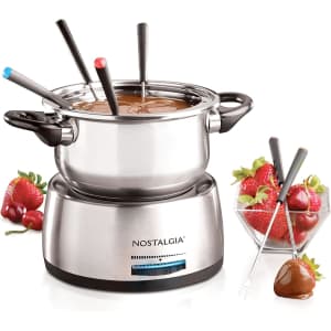 Nostalgia 6-Cup Stainless Steel Electric Fondue Pot: $28.98