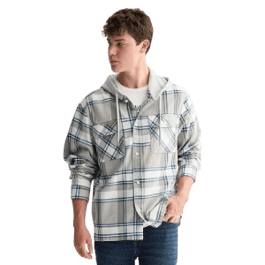 Trinity Coast Men's Hooded Flannel Shirt: $13.37