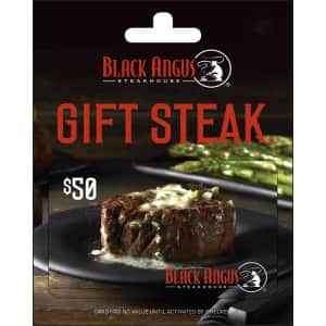 Black Angus Gift Card Black Friday Deal at Amazon: Up to 20% off Black Angus Gift Card Black Friday Deal at Amazon: Up to 20% off