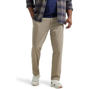 Lee Men's Extreme Motion Flat Front Relaxed Taper Pants: $19