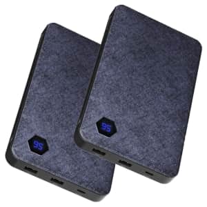 Einova 63W 20,000mAh Power Bank 2-Pack: $30 Einova 63W 20,000mAh Power Bank 2-Pack: $30