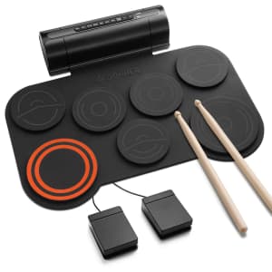 Donner Roll-Up Electronic Drum Pad: $36.99