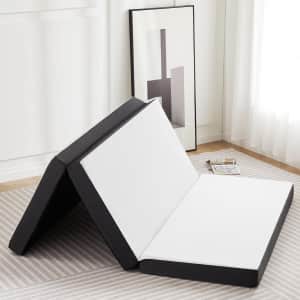 Sweetcrispy Tri-fold 4" Memory Foam Mattress: $45