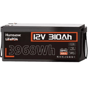 HumsiENK 12V 310Ah LiFePO4 Lithium Battery: $275