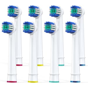Keosaa Replacement Toothbrush Heads 8-Pack: $7 w/ Prime