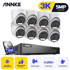 Annke H.265+ 8CH 5MP DVR Security Surveillance Camera System: $157.12 Annke H.265+ 8CH 5MP DVR Security Surveillance Camera System: $157.12