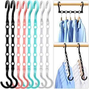 Closet Space Saving Hanger 8-Pack: $7.99 Closet Space Saving Hanger 8-Pack: $7.99