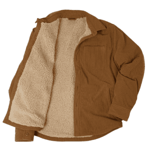 32 Degrees Men's Sherpa-Lined Corduroy Shirt Jacket: $20