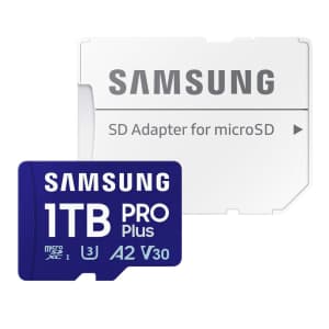 Samsung PRO Plus 1TB microSDXC Memory Card + Adapter: $90