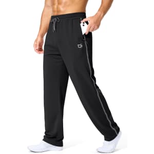 G Gradual Men's Quick Dry Sweatpants with Zipper Pockets: $14.81