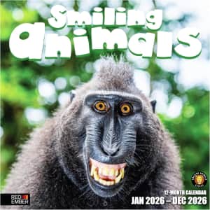 Smiling Animals 2026 Wall Calendar: $5.99 Smiling Animals 2026 Wall Calendar: $5.99