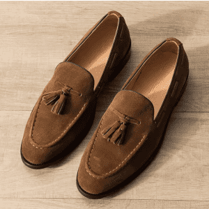 Men's Italian Style Suede Driving Loafers: $40