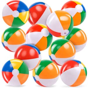 12'' Rainbow Beach Balls 12-Pack: $8.99 12'' Rainbow Beach Balls 12-Pack: $8.99