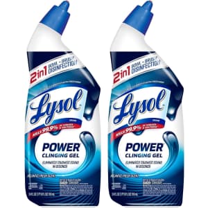Lysol Power Toilet Bowl Cleaner Gel 2-Pack: $3 via Sub. & Save