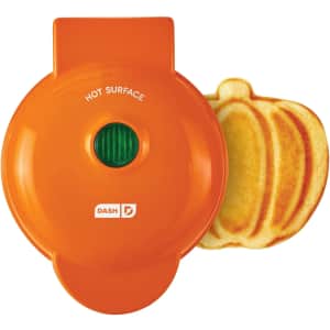 Dash 4" Mini Pumpkin Waffle Maker: $7 Dash 4" Mini Pumpkin Waffle Maker: $7