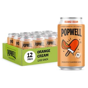 Popwell 12-oz. Better-For-You Prebiotic Soda 12-Pack: $9.49 via Sub & Save
