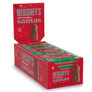Hershey's Milk Chocolate Santas 36-Pack: $24