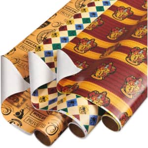 Harry Potter Wrapping Paper Roll Set 3-Pack: $9.50