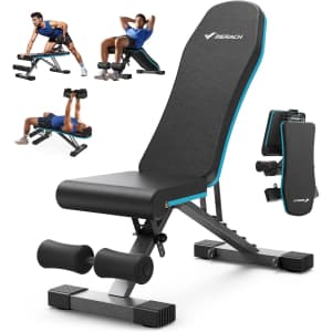 Merach Foldable 990-lbs. Weight Bench: $59.99