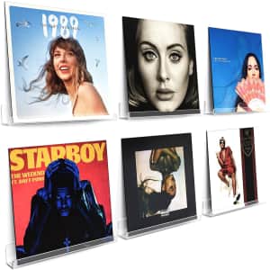 Vinyl Record Wall Mount Shelf 6-Pack: $9 w/ Prime Vinyl Record Wall Mount Shelf 6-Pack: $9 w/ Prime