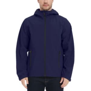Hawke & Co. Men's All-Season Hooded Rain Jacket: $26.25