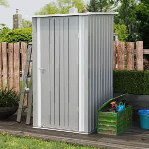 Patiowell 3x3-Foot Metal Lean-To Storage Shed: $109