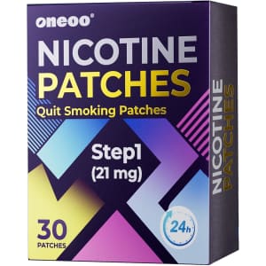 Oneoo Step 1 Quit Smoking Patches 30-Count: $4.49 Oneoo Step 1 Quit Smoking Patches 30-Count: $4.49