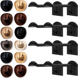Dntorx 2.9" Hat Wall Hooks 8-Pack: $8.44