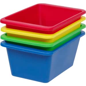 Iris USA Plastic Storage Bin 4-Pack: $20