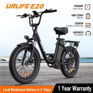 Urlife E20 1,000W eBike: $391