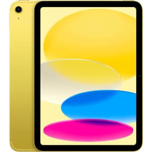 10th-Gen. Apple iPad 256GB WiFi + Cellular Tablet (2022): $379