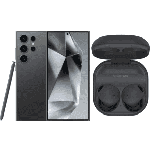 Samsung Galaxy S24 Ultra 256GB Android Phone w/ Galaxy Buds2 Pro: $1,300