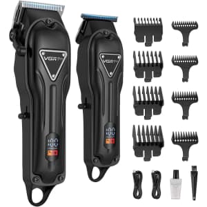 Cordless Hair Clippers and Trimmer Set: $19