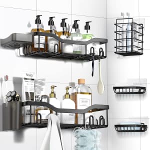 Nesomi Adhesive Shower Organizer 7-Pack: $9.99
