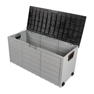 75-Gallon All-Weather Deck Box: $53 75-Gallon All-Weather Deck Box: $53